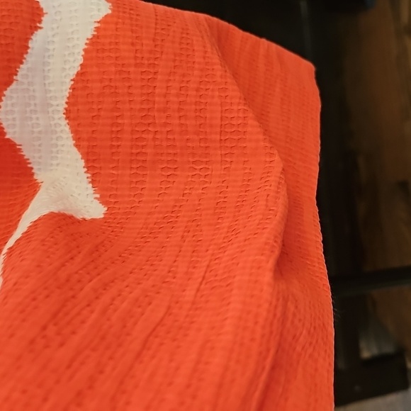 Limited Chevron Dress Orange And White - Picture 9 of 9